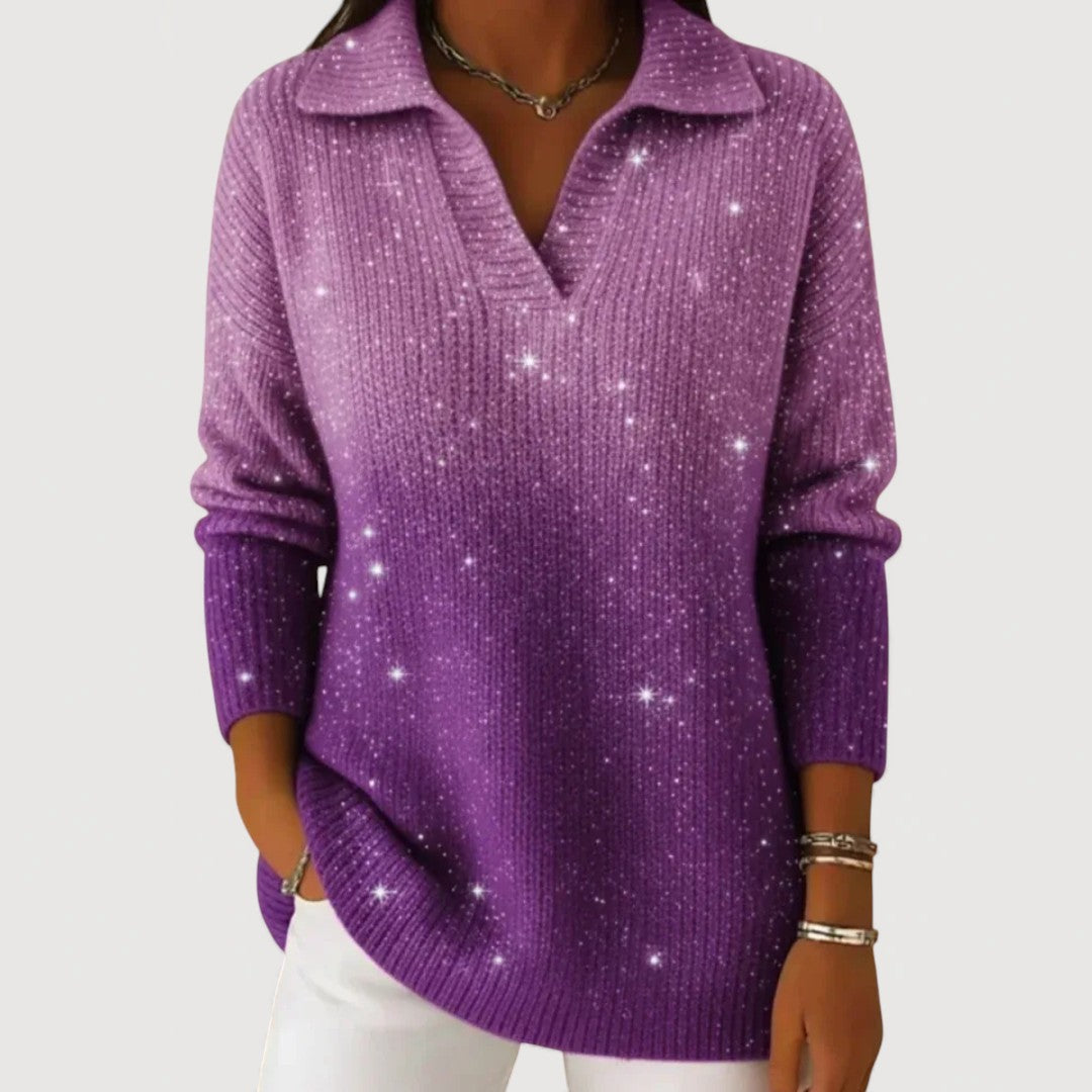 Brivelle – Pull maille brillante