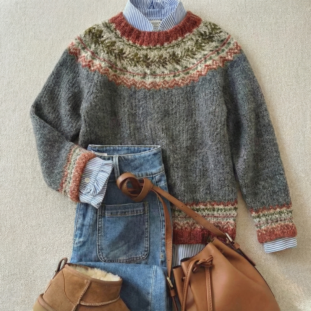 Ysérine – Tricot nordique Sweter Heritage