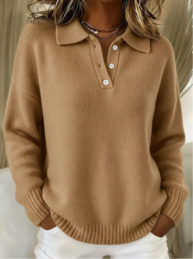 Elinor - Le pull polo doux
