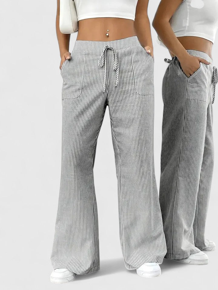 Sivina – Pantalon large aéré avec poches