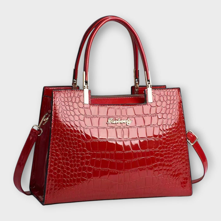 Ivalyne – Sac à main texture crocodile