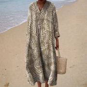 Léonie | Robe Longue Nature Élégante