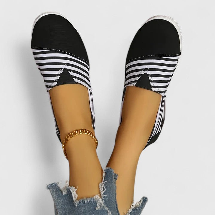 Marina | Baskets Slip-On Rayées