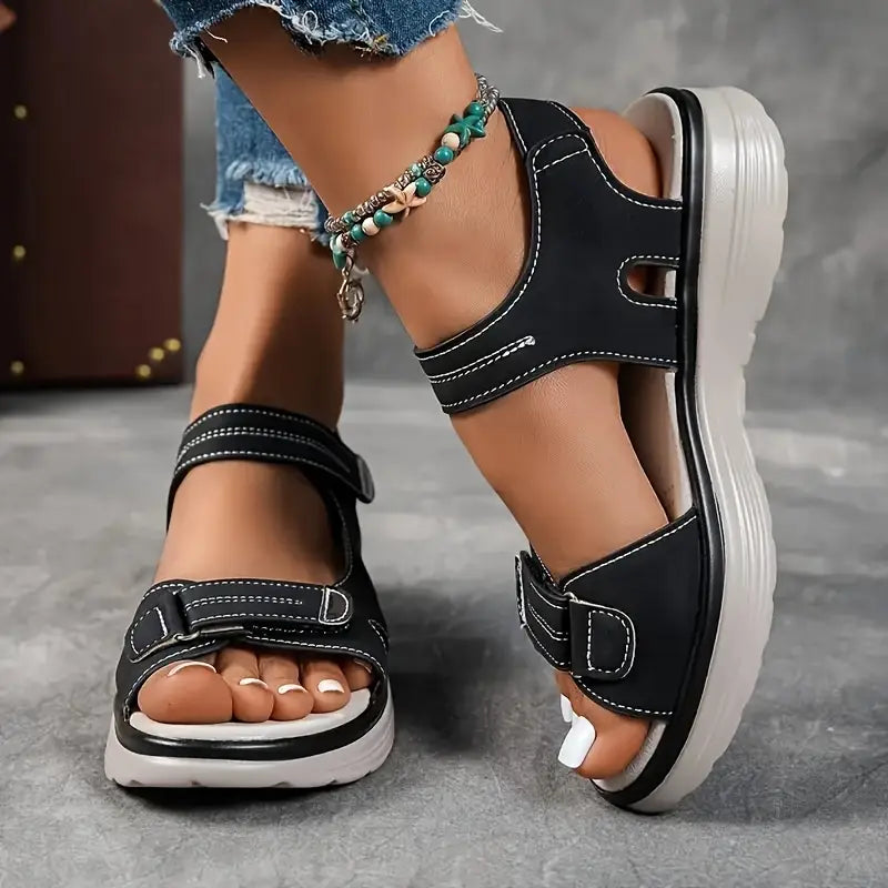 Marzora – Sandales compensées orthopédiques confortables