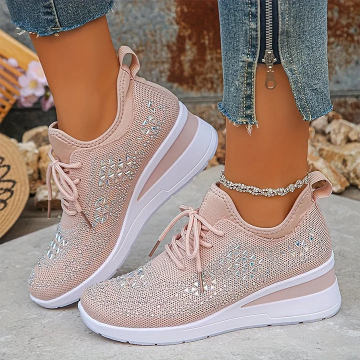 Zielka – Chaussures orthopédiques à la mode avec zircone cubique