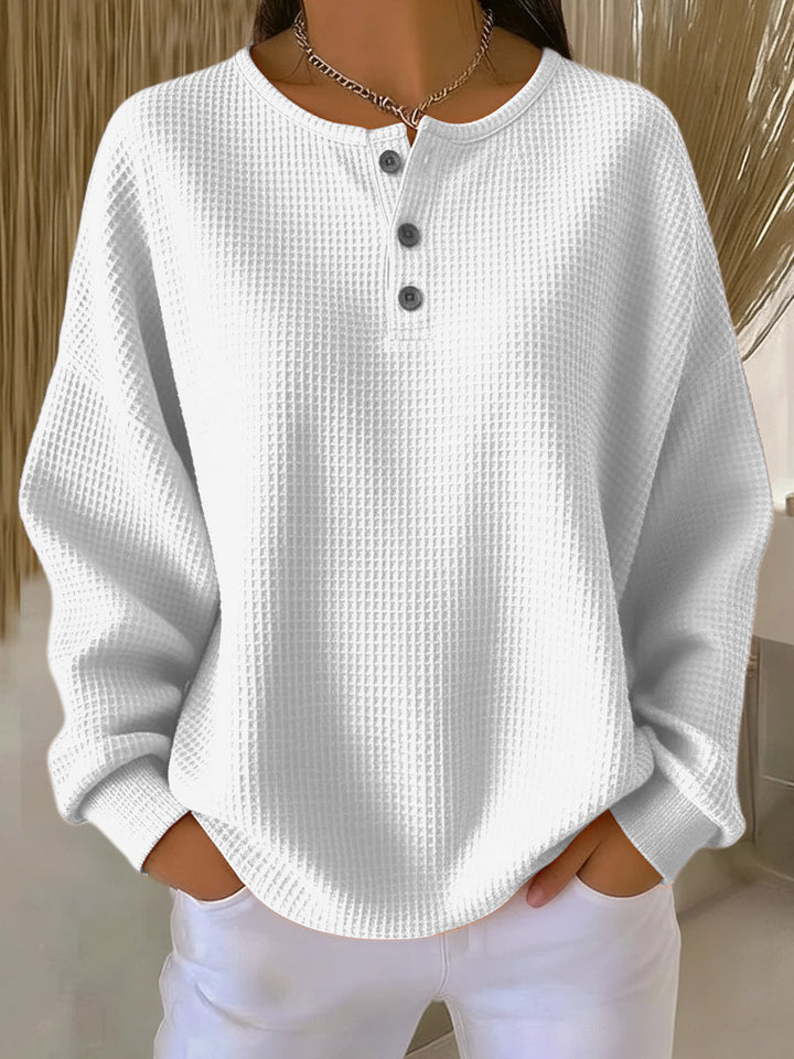 Kailani – Sweat gaufré au col élégant