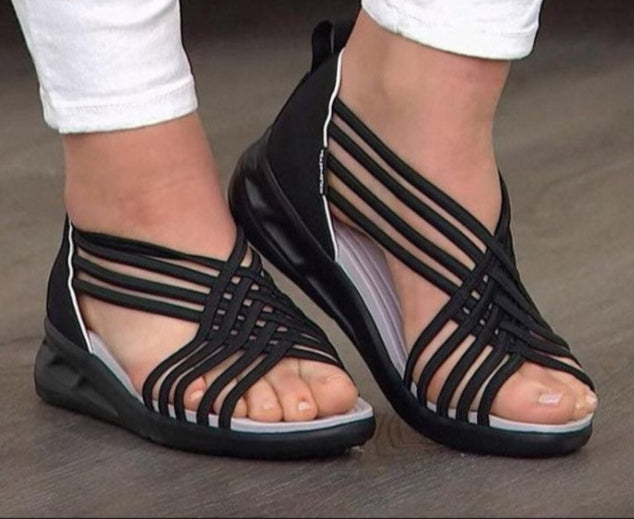 Jesina – Sandales orthopédiques à ressorts avec mousse à mémoire de forme et soutien de la voûte plantaire
