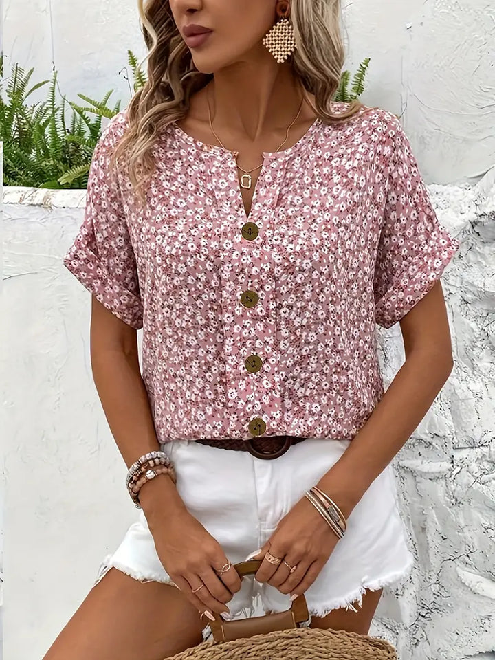 Blanka - La blouse fleurie élégante et légère