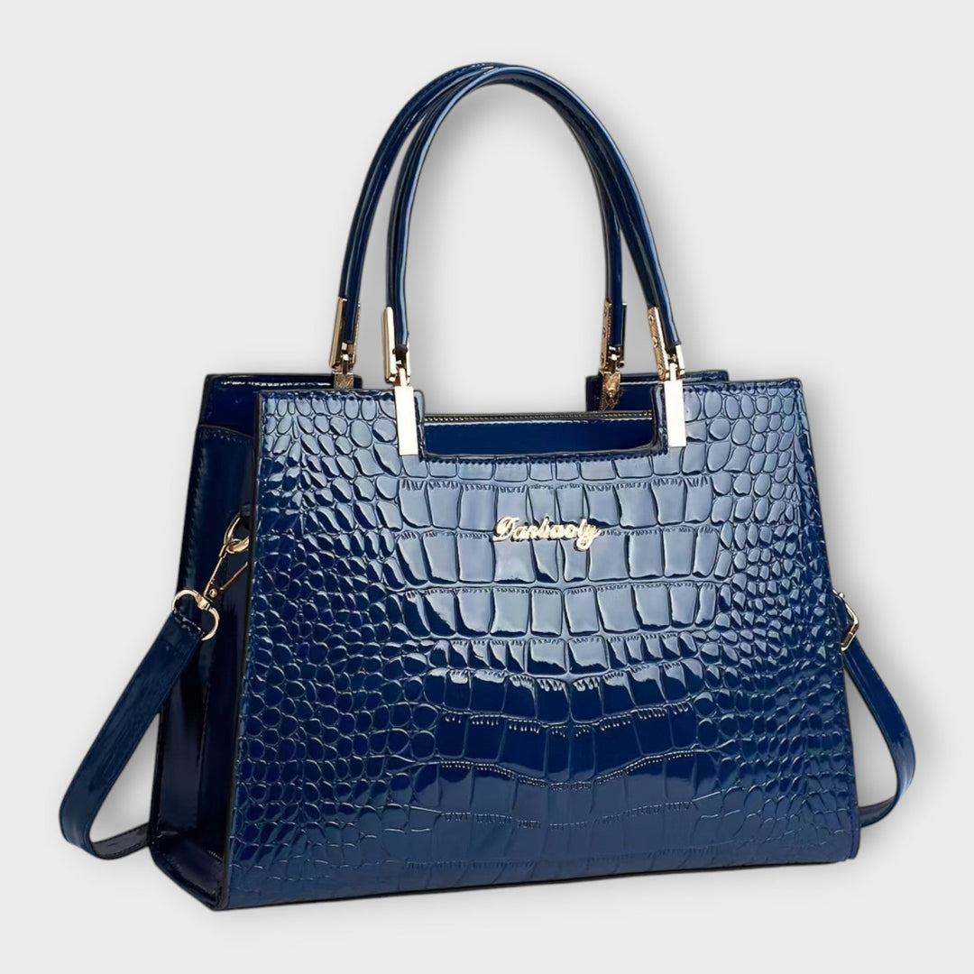 Ivalyne – Sac à main texture crocodile