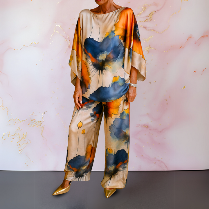 Marieta – Ensemble deux pièces en satin pour les femmes sûres d'elles