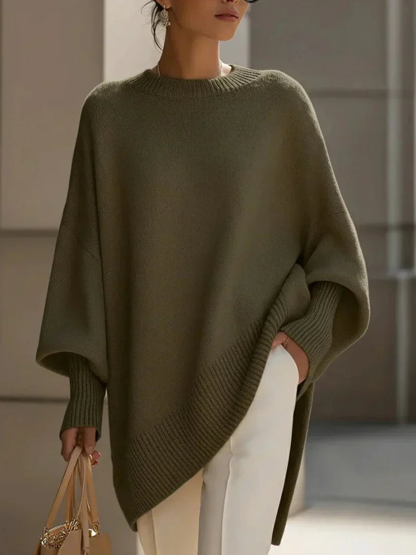 Mona | Poncho pull douillet moyen