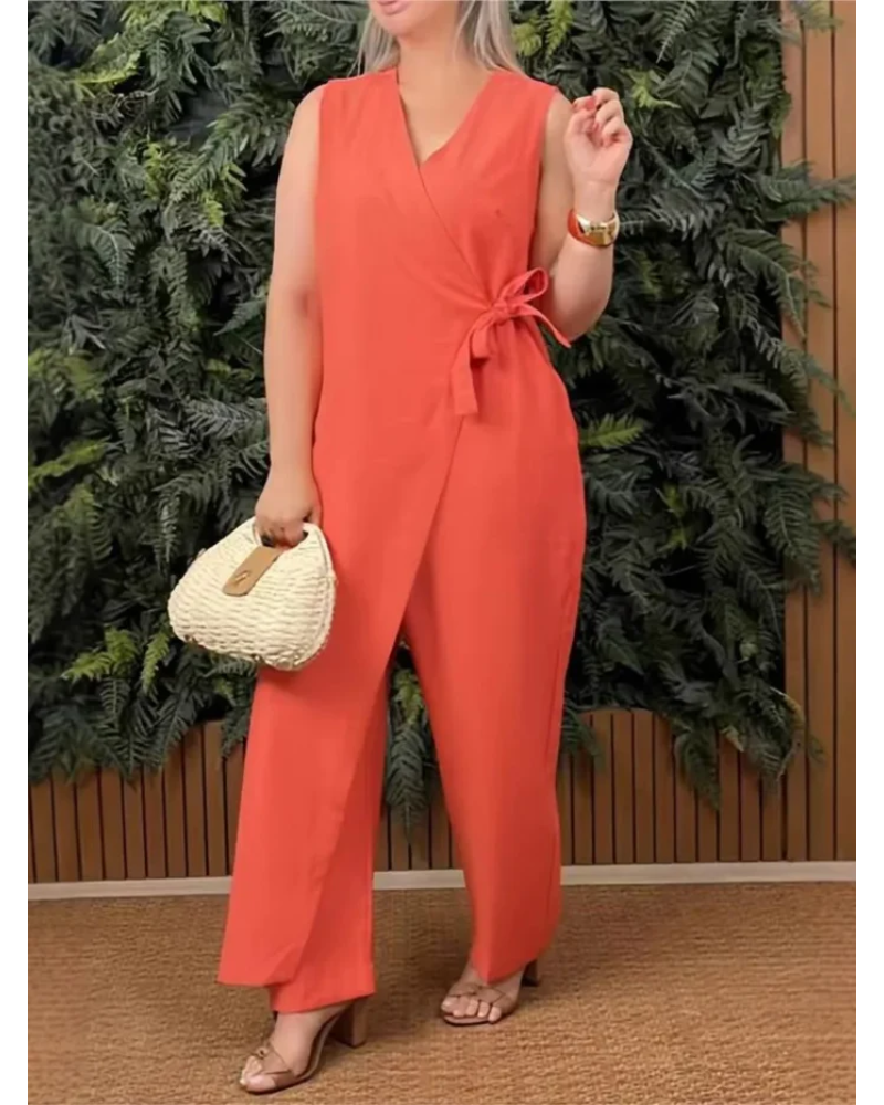 Renata – Ensemble d'été élégant avec jambes larges