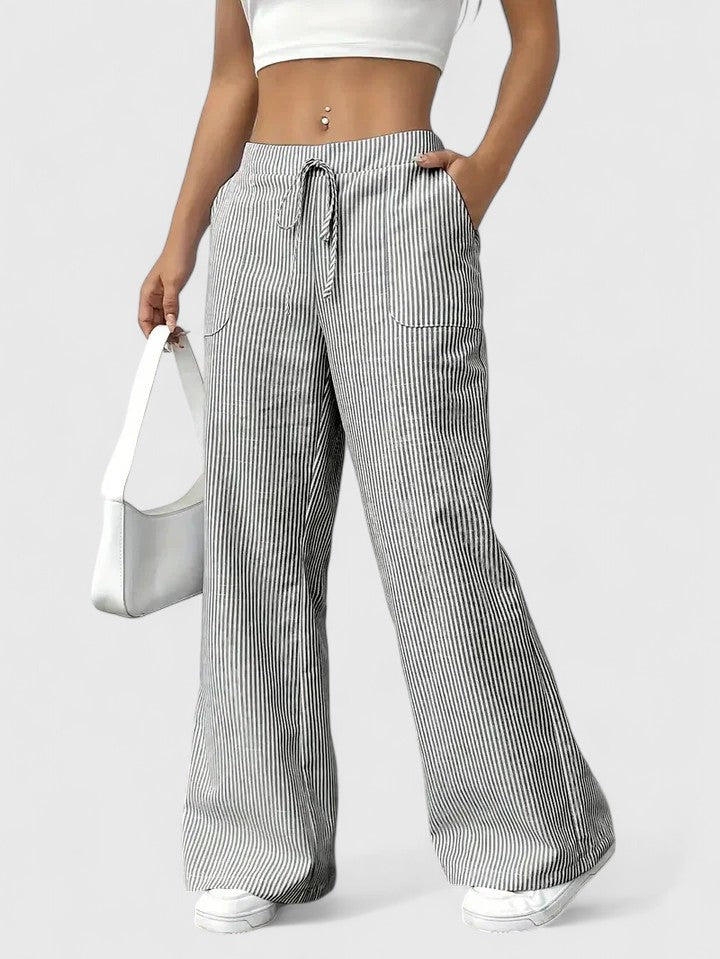 Sivina – Pantalon large aéré avec poches