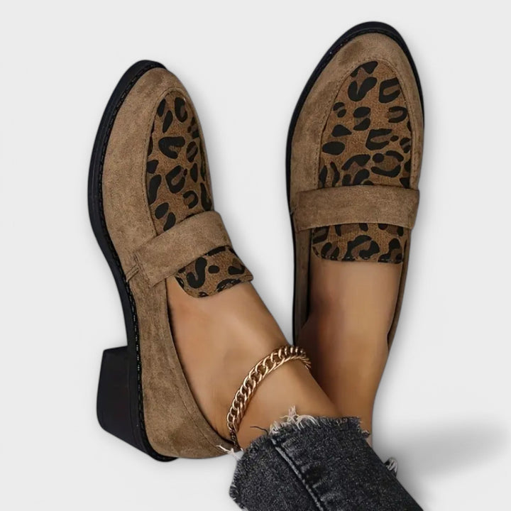 Joanna - Chaussures pour femmes élégantes à imprimé léopard