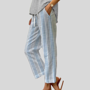 Chloé | Pantalon Rayé Décontracté