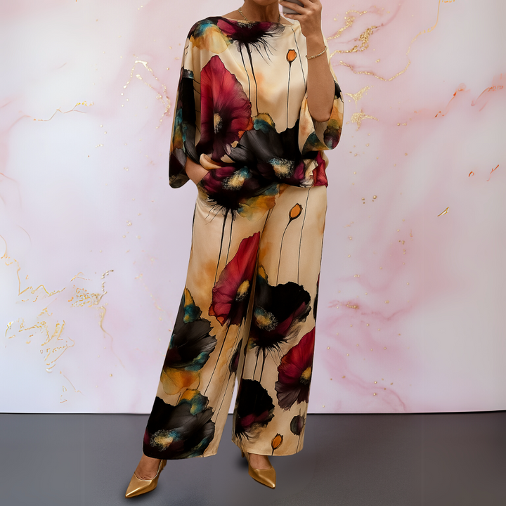 Marieta – Ensemble deux pièces en satin pour les femmes sûres d'elles