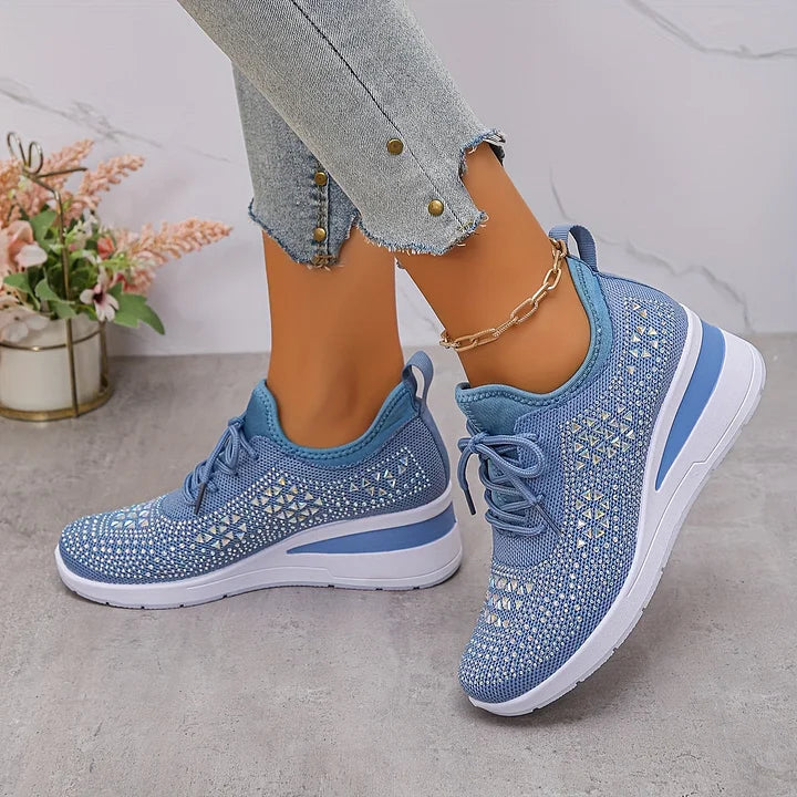 Zielka – Chaussures orthopédiques à la mode avec zircone cubique