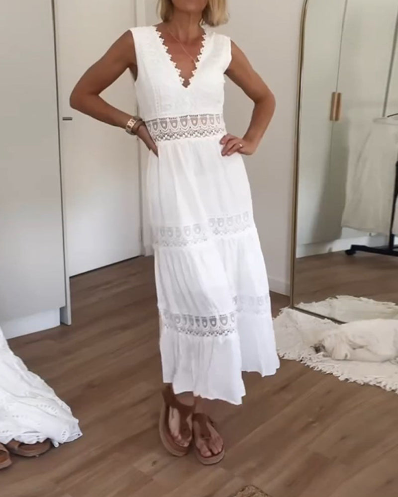 Amandine | Robe Maxi Dentelle