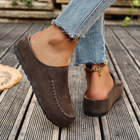 Qirena – Chaussons orthopédiques vintage en cuir