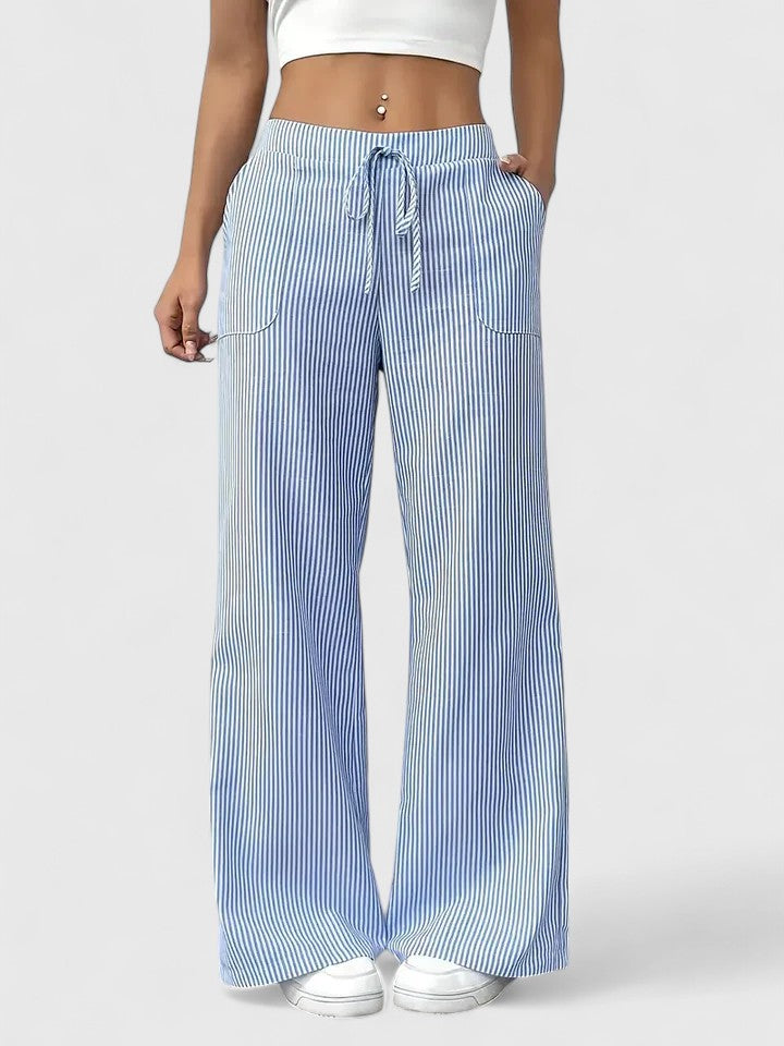 Sivina – Pantalon large aéré avec poches