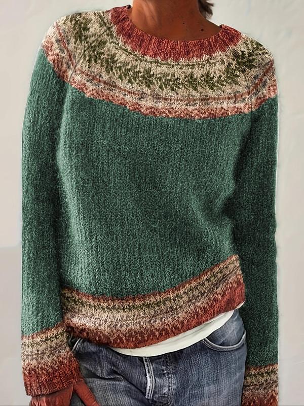 Nerissa – Pull tricoté à l'esprit ethnique chic