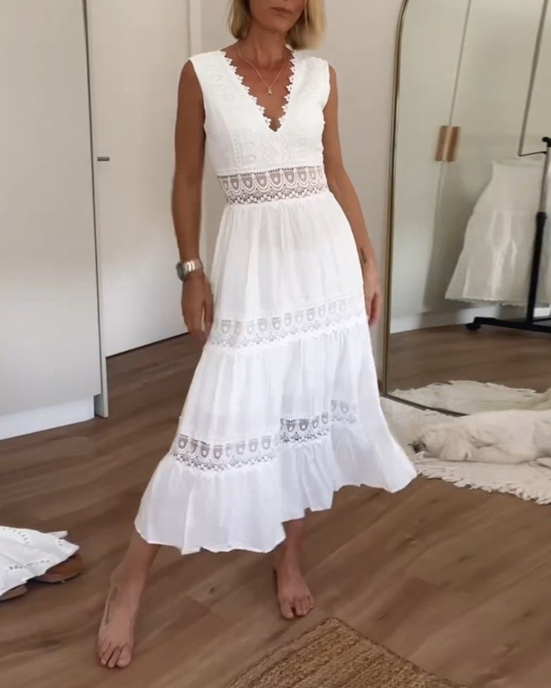 Amandine | Robe Maxi Dentelle