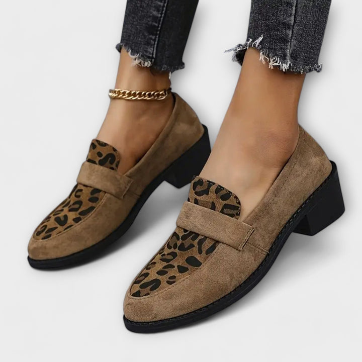 Joanna - Chaussures pour femmes élégantes à imprimé léopard