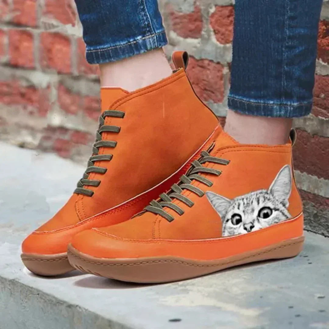 Adina – Bottines en cuir inspirées des chats
