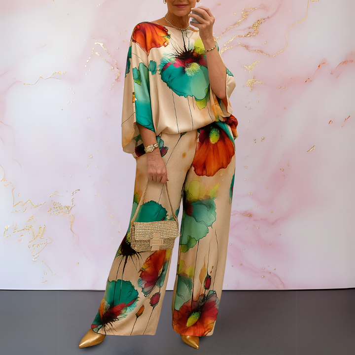 Marieta – Ensemble deux pièces en satin pour les femmes sûres d'elles
