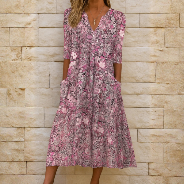 OLIVIE | ROBE ÉLÉGANTE À COL COEUR