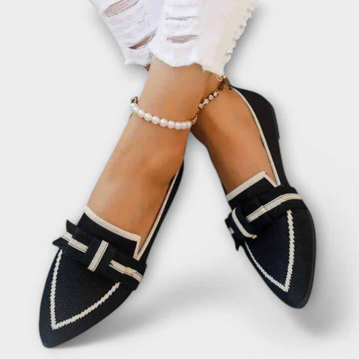 Anna - Chaussures plates pour femmes à motif nœud