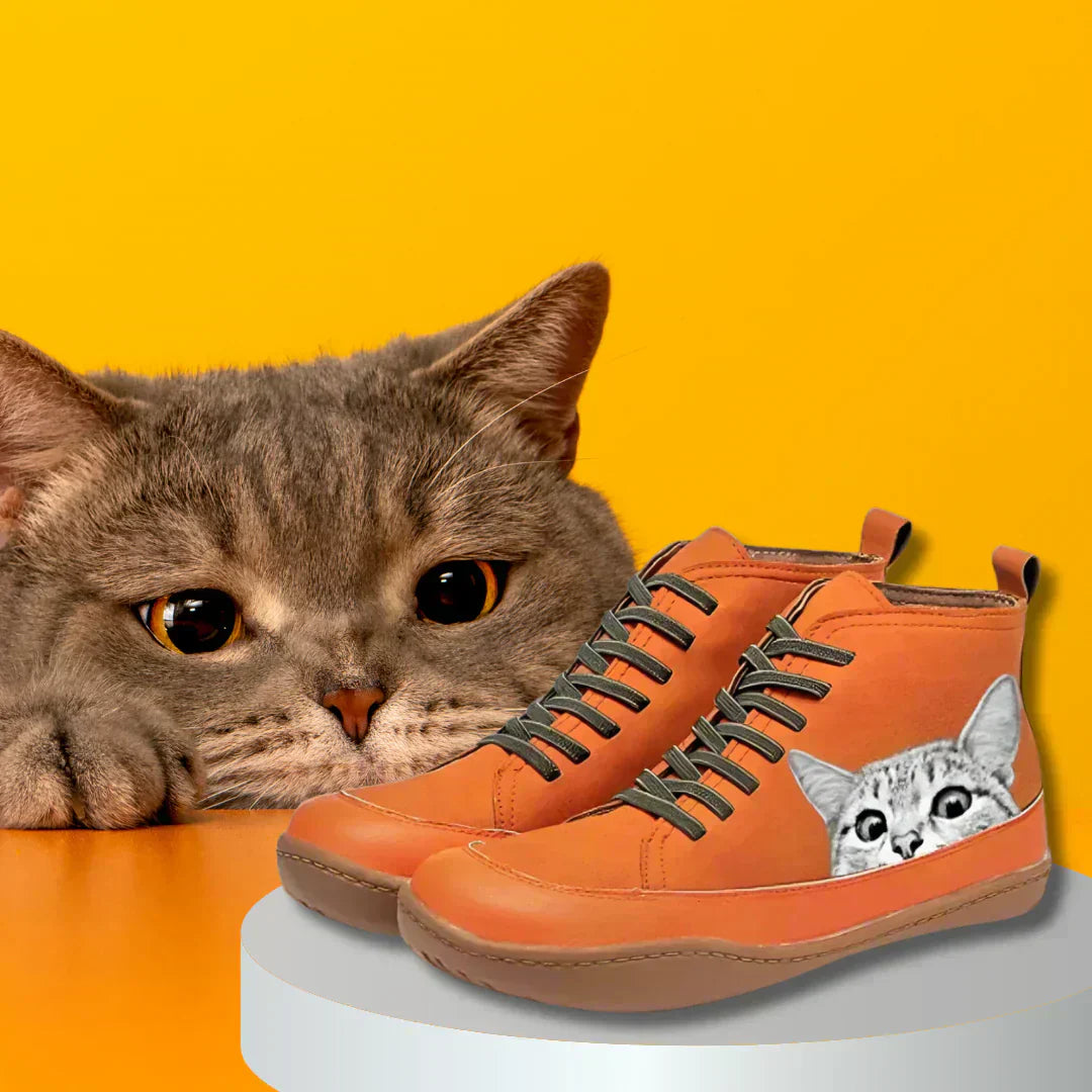 Adina – Bottines en cuir inspirées des chats