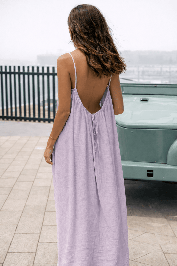 Robe longue dos nu