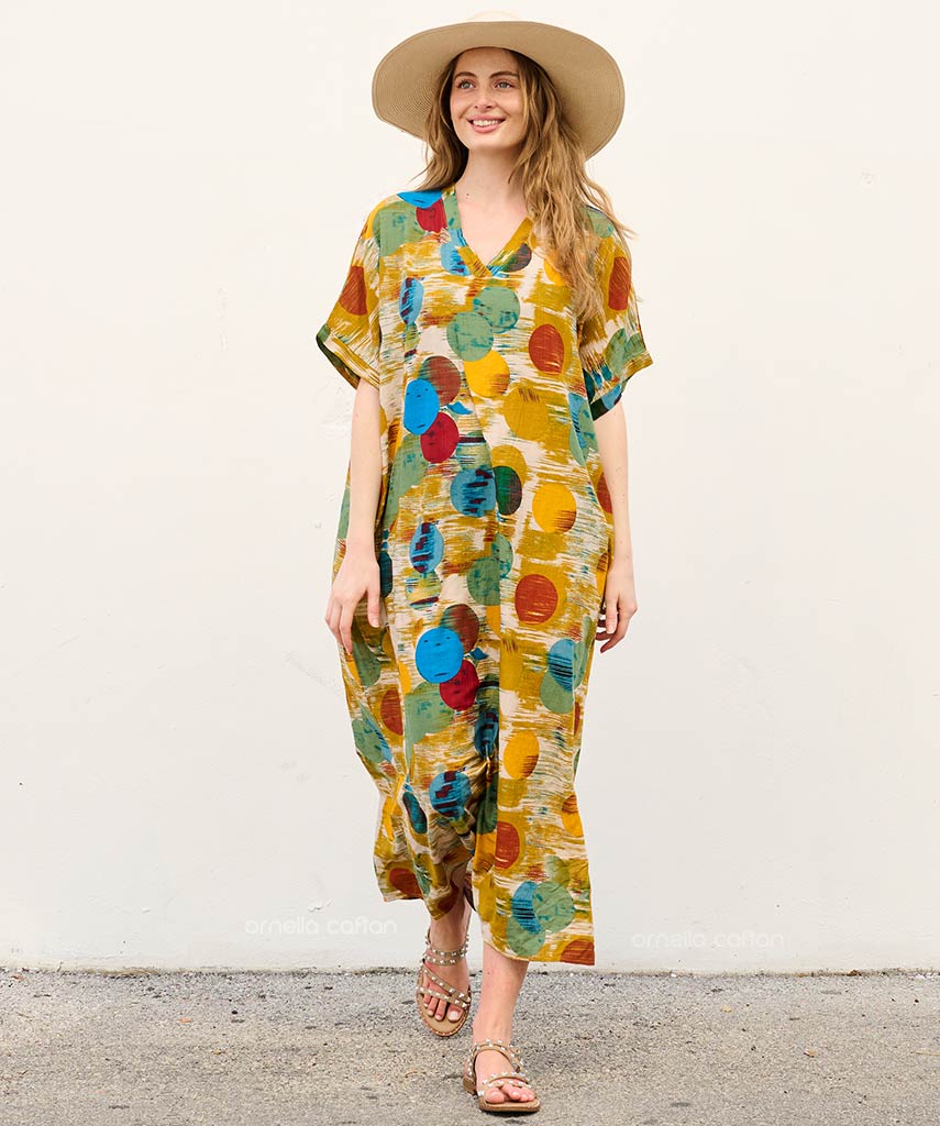 Luma - Robe caftan avec poches pour un usage quotidien