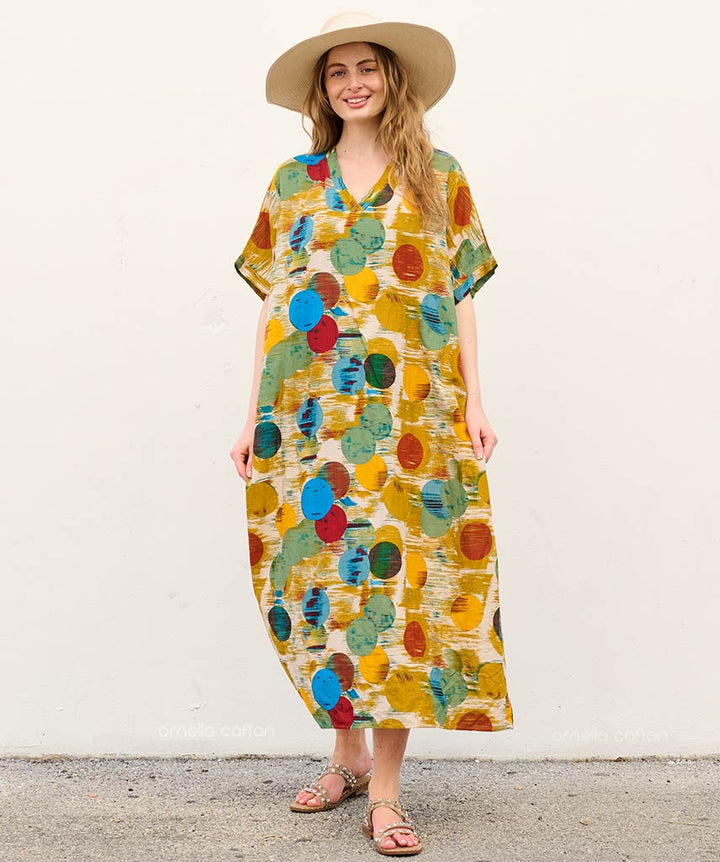Luma - Robe caftan avec poches pour un usage quotidien