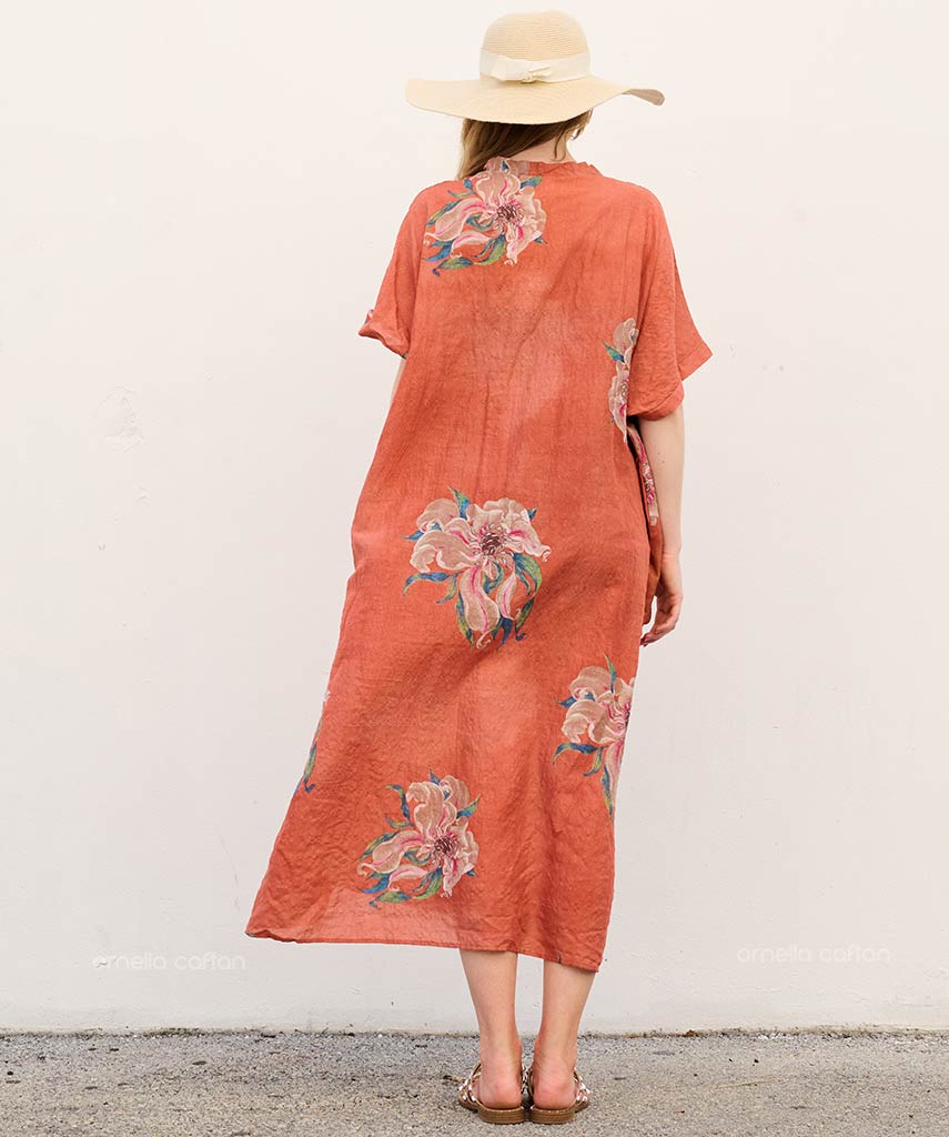 Liva - Robe caftan avec poches pour un usage quotidien