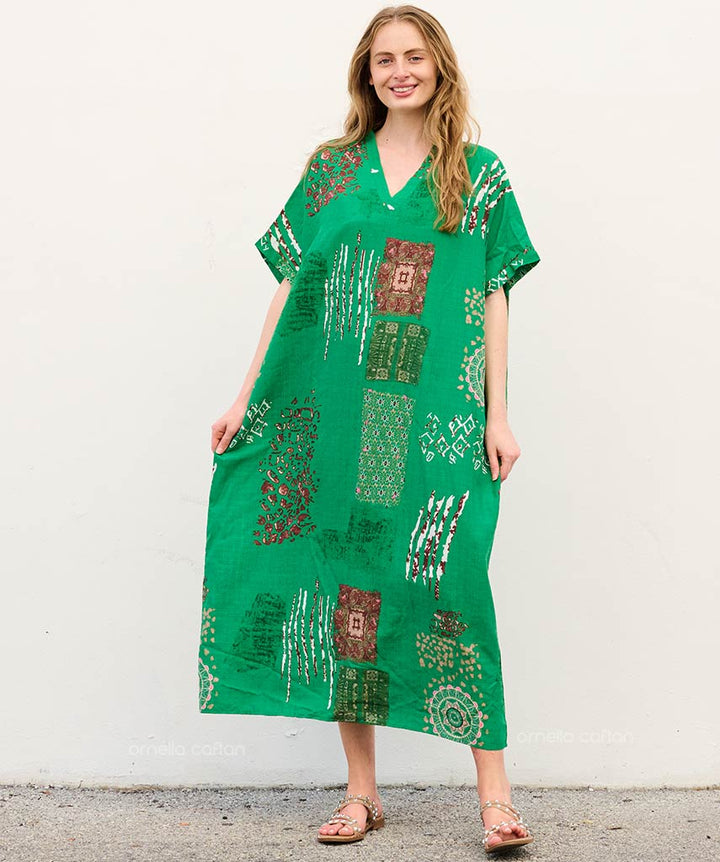 Mira - Robe caftan avec poches pour un usage quotidien