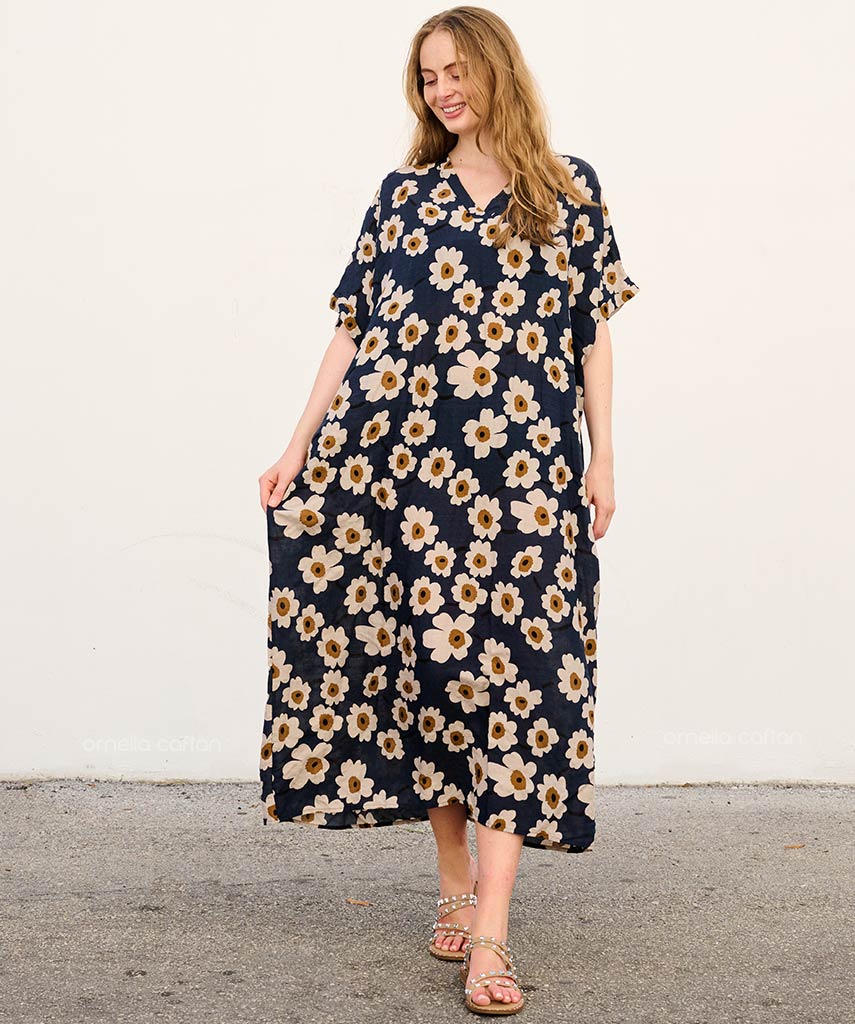Kira - Robe caftan avec poches pour un usage quotidien