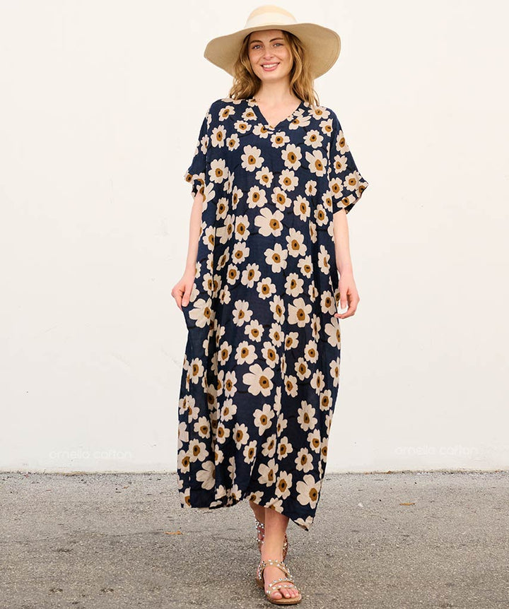 Kira - Robe caftan avec poches pour un usage quotidien
