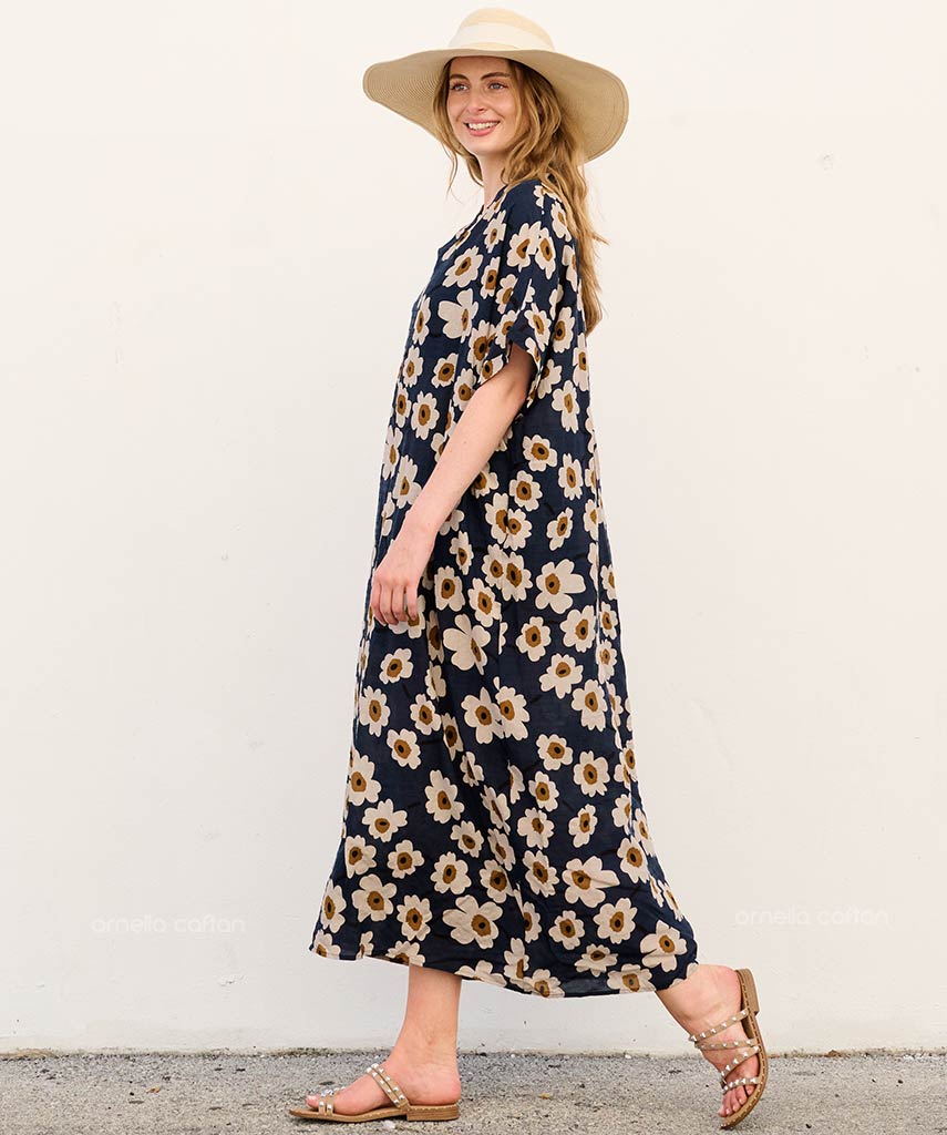 Kira - Robe caftan avec poches pour un usage quotidien