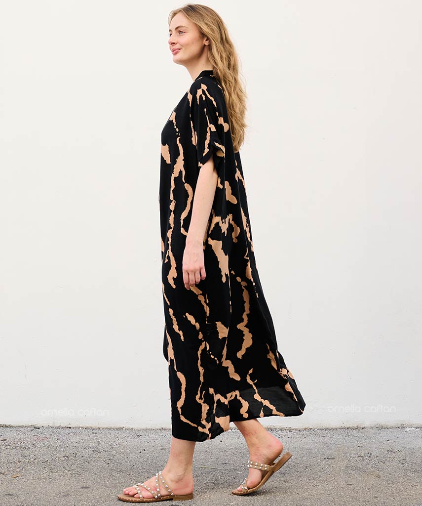 Sela - Robe caftan avec poches pour un usage quotidien