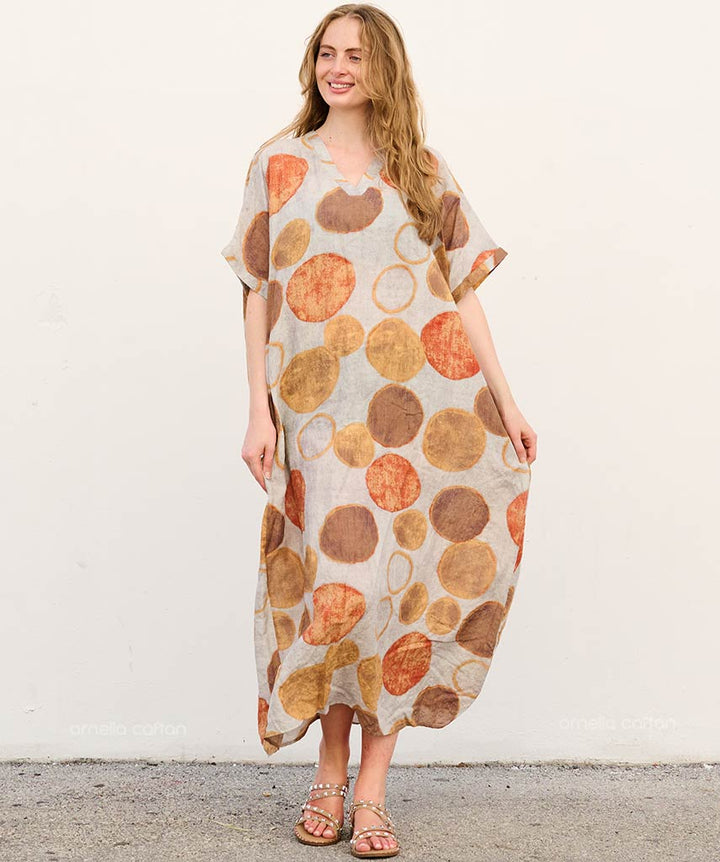 Nola - Robe caftan avec poches pour un usage quotidien