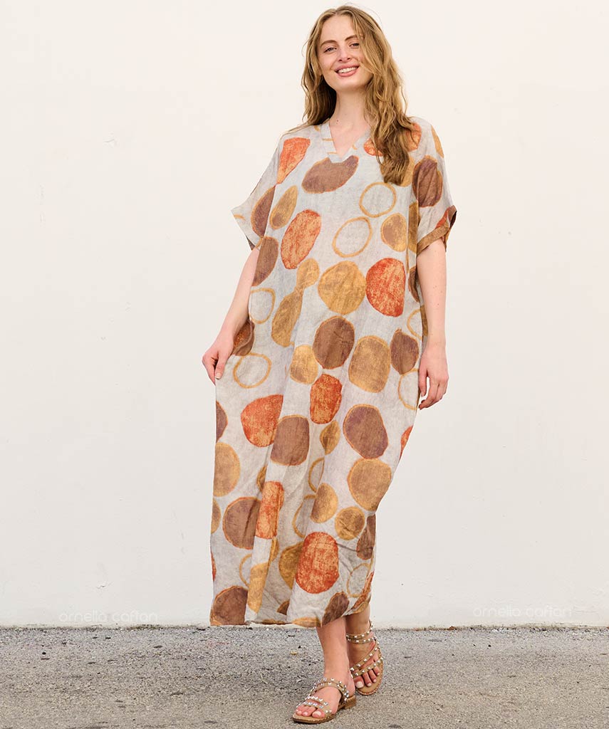Nola - Robe caftan avec poches pour un usage quotidien