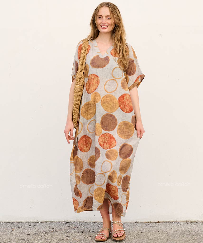Nola - Robe caftan avec poches pour un usage quotidien