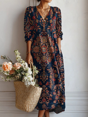 Sidonie | Robe Imprimée Élégante