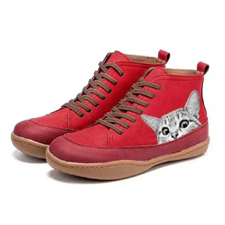 Adina – Bottines en cuir inspirées des chats