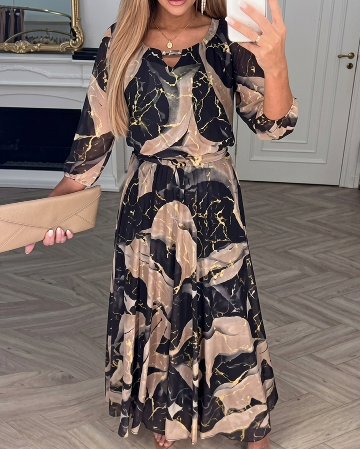 Robe en mousseline imprimée