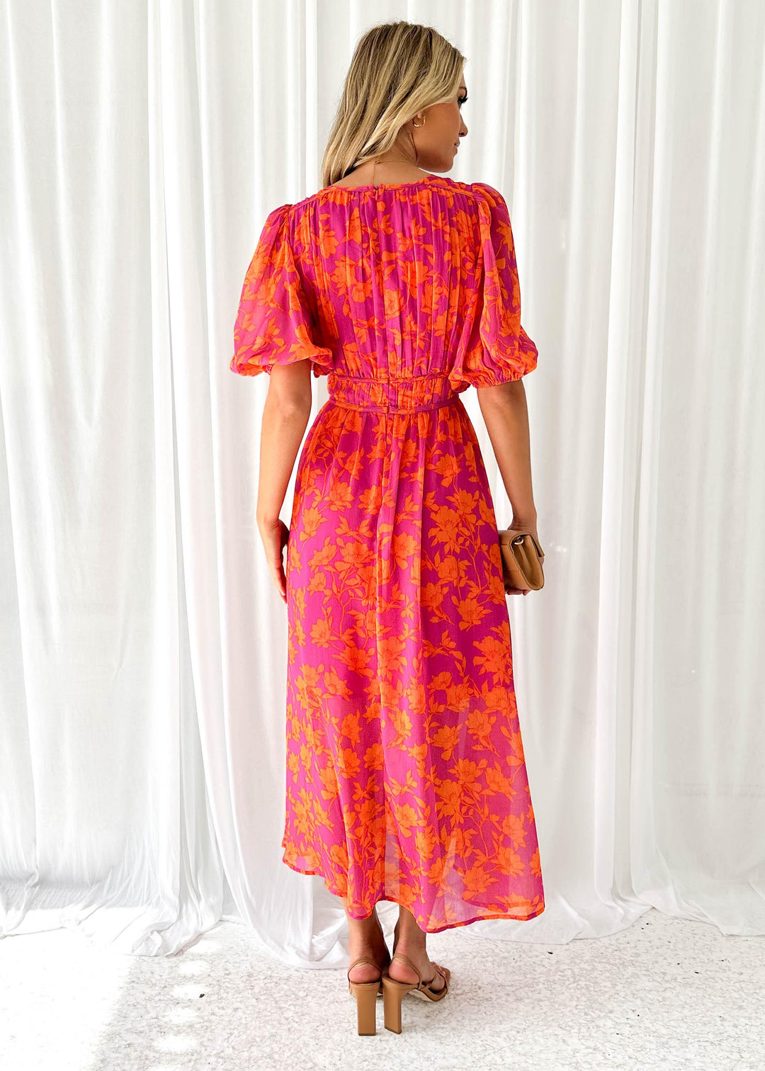 Magdalena™ - Robe midi florale moderne