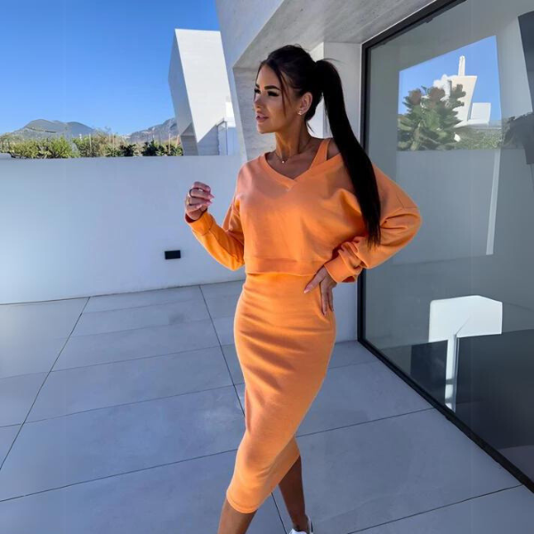 Andrine - Ensemble sweat et robe casual