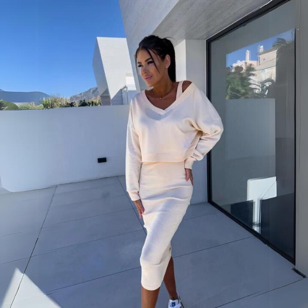 Andrine - Ensemble sweat et robe casual